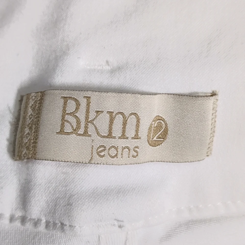 *NEW* Colombian Authentic Skinny Butt Lifter white Embroidery Jeans Size 12 - Picture 12 of 16